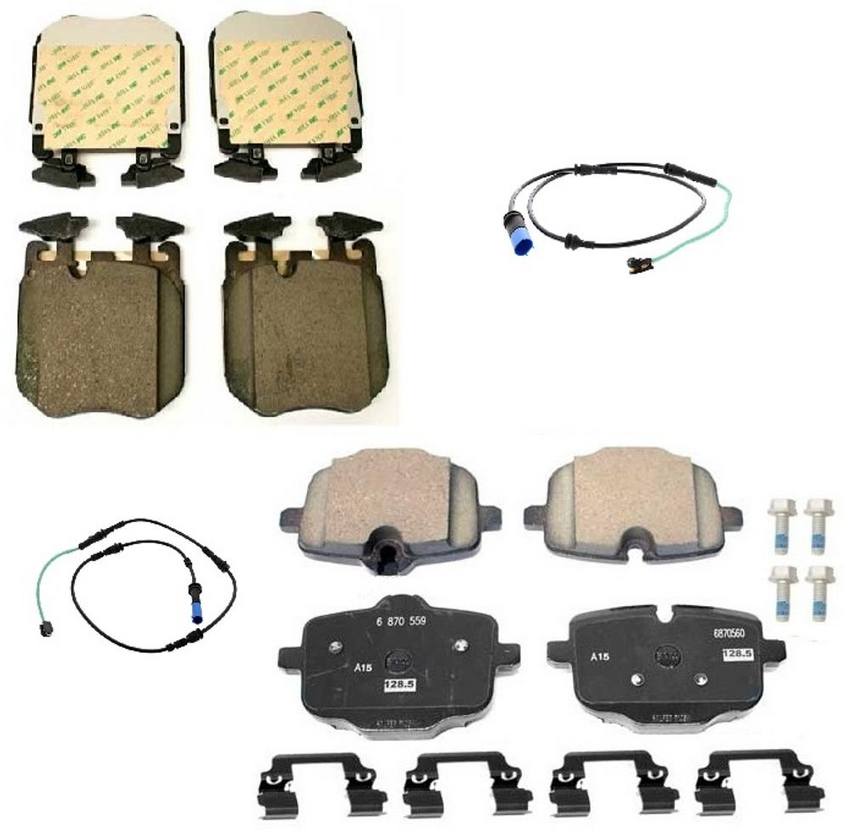 BMW Disc Brakes Kit - Pads Front and Rear